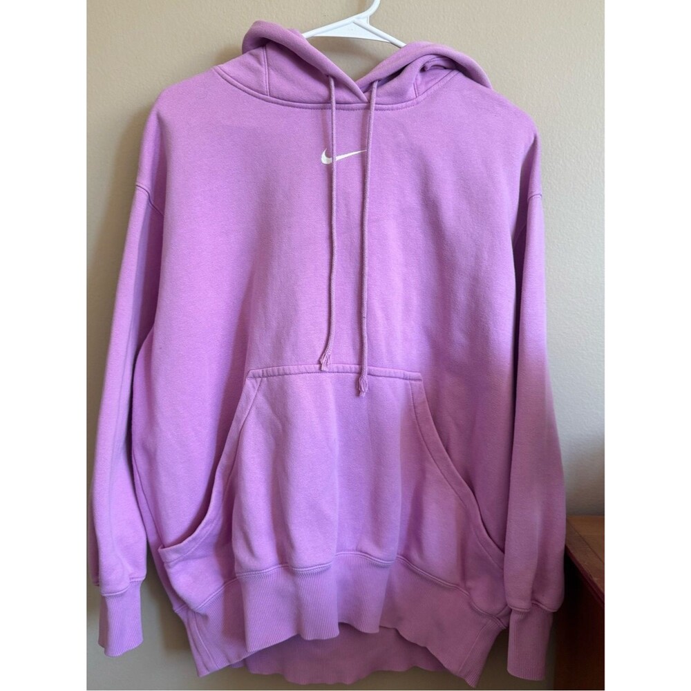 Nike Sportswear Essential Hoodie Pink Lavender Size Small